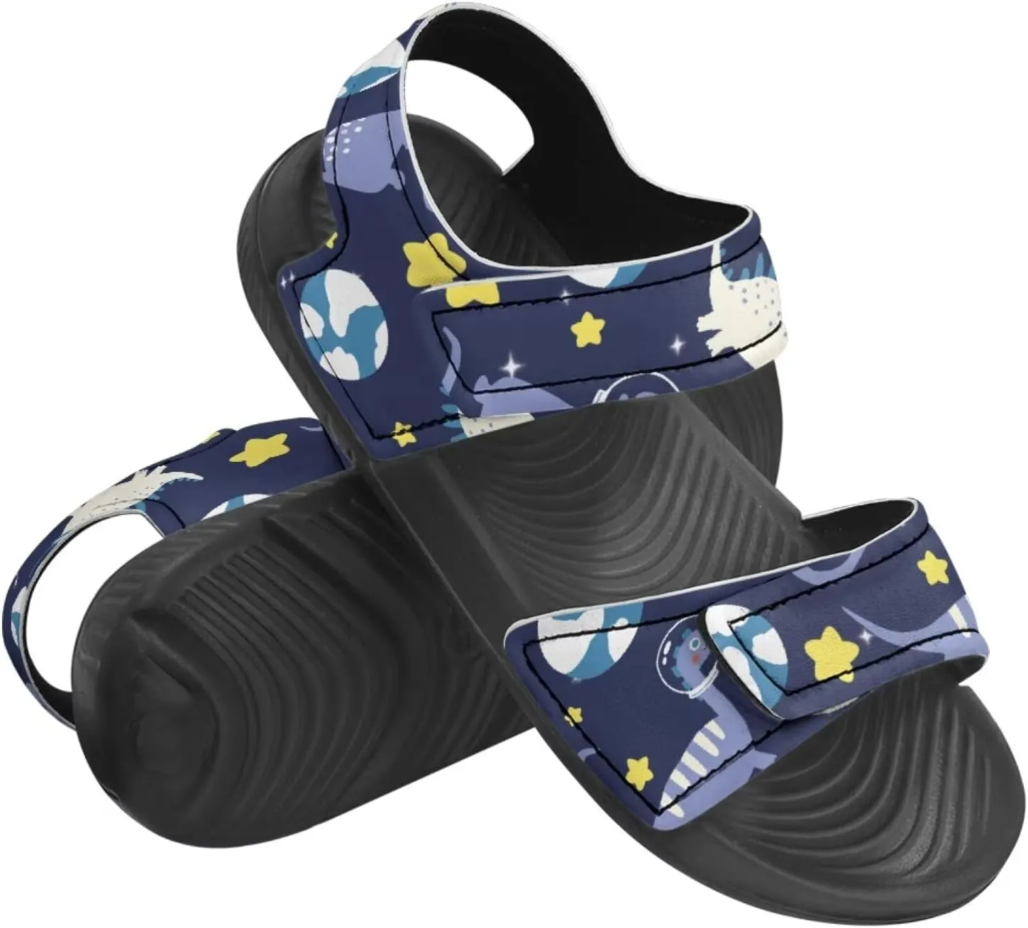 3D Dinosaur Camouflage Sandals for Boys Casual Outdoor Sport Athletic Sandals Adjustable Summer Beach Water Shoes for Kids and Toddler
