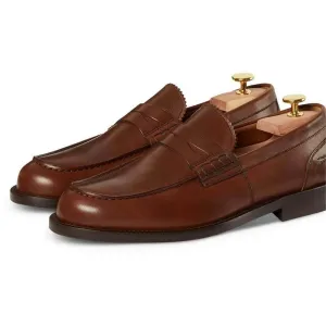 6 CM / 2.36 Inches (No Shoe Last) - CMR CHAMARIPA Height Increasing Loafers - Casual Elevator Shoes - Boutique Custom-Made Brown Leather Loafers