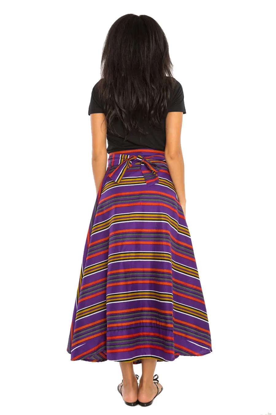 African Maxi Skirt WRAPPED IN PRINT (Long)