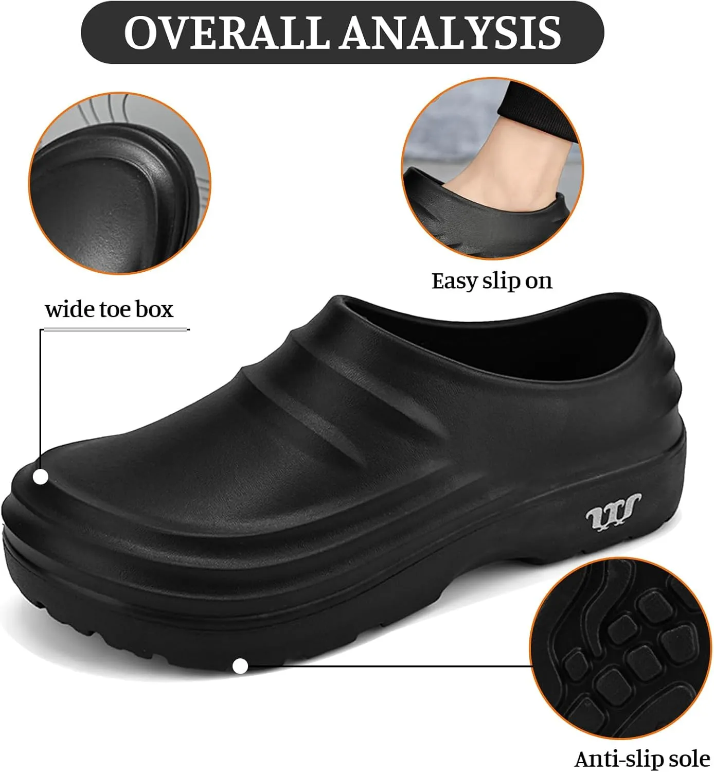 Armadillo Chef Shoes for Women Men Slip-Resistant Work Shoes Wide Waterproof Nursing Shoe Comfortable Non Slip Nurse Work Shoe, Ideal for Healthcare Kitchen Food Service