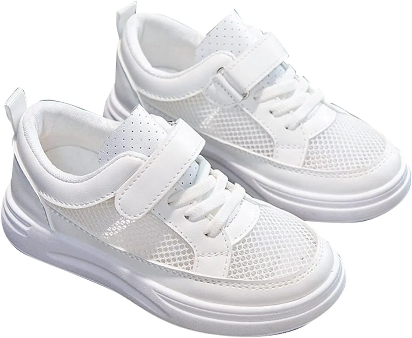 Boys Girls Mesh Sneaker Breathable Non Slip Tennis Shoes Running Sports Walking Athletic Shoes Comfort Walking Shoes