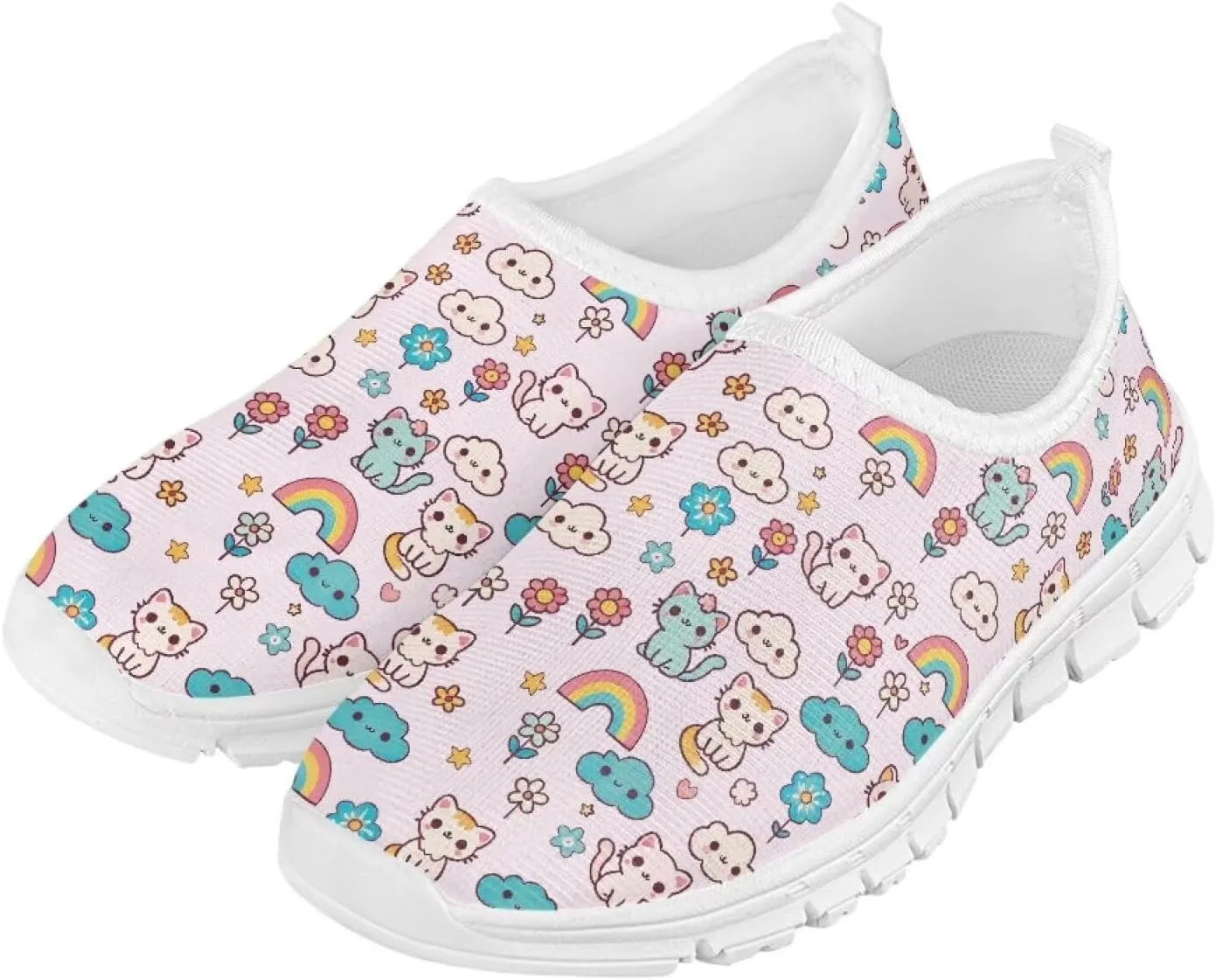 Boys Girls Shoes Kids Casual Flat Walking Shoes Comfortable Slip On Walking Athletic Sneakers for Boys Girls