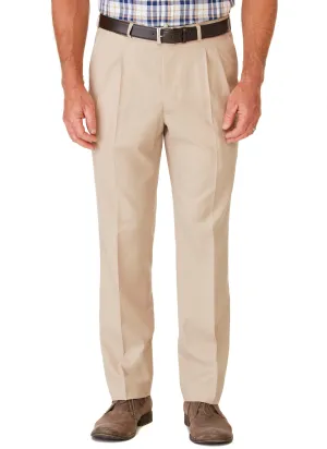 CHELSEA PLEAT FRONT TROUSER - BONE