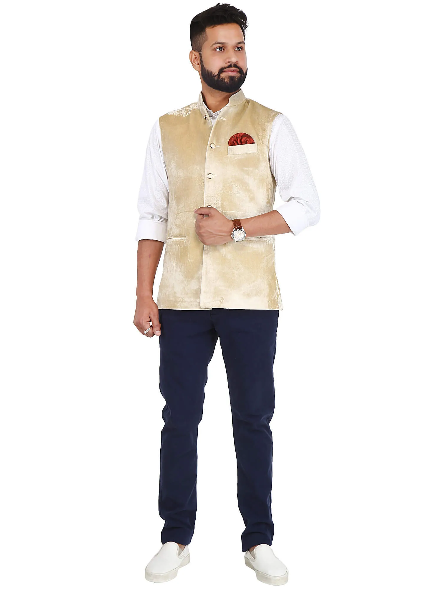 Cream Velvet Modi Jacket