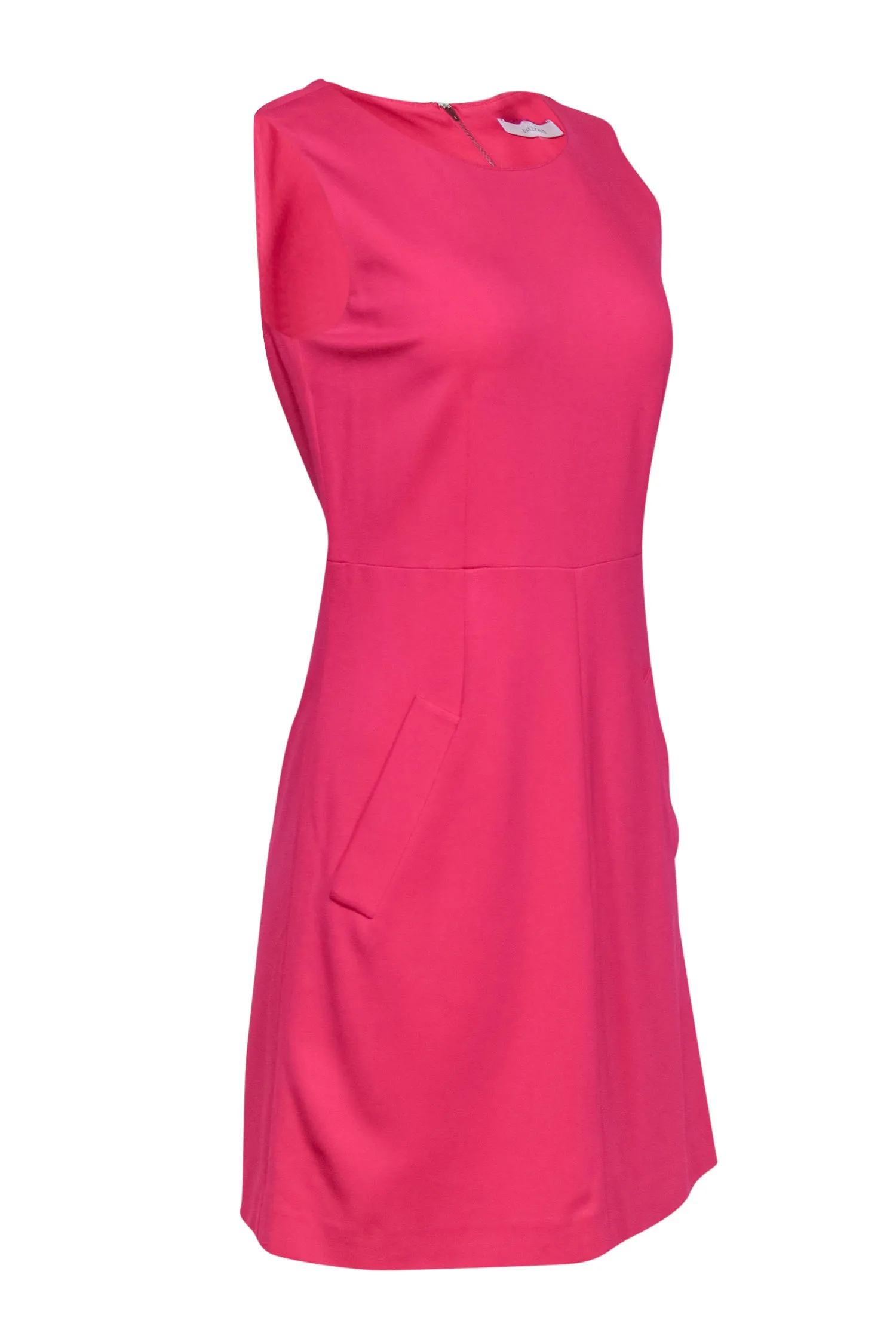 Diane von Furstenberg - Hot Pink Sheath Dress w/ Pockets Sz 8