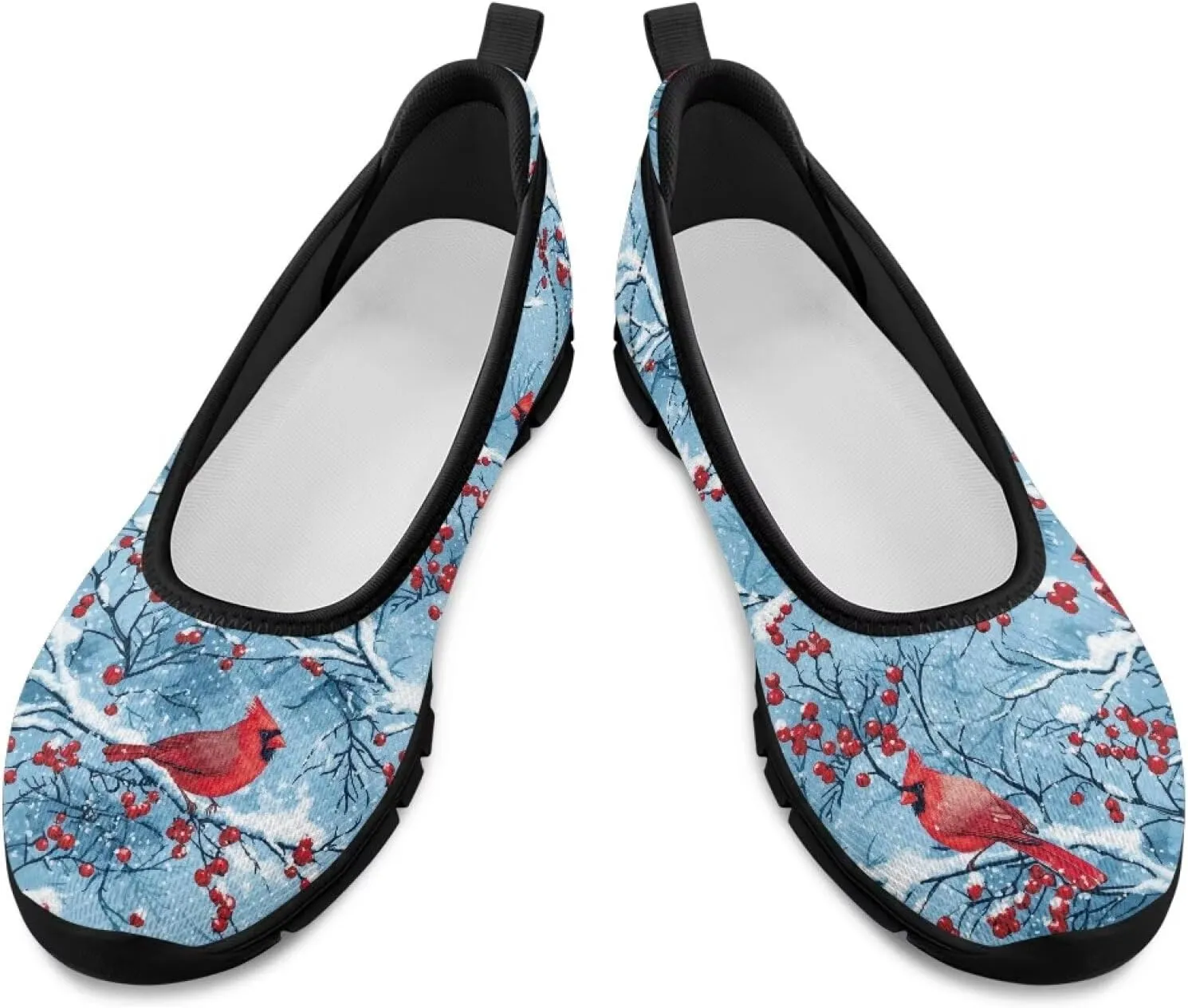 Doojoayie Ladies Tennis Shoes Slip On Flats for Women Casual Everyday Footwear