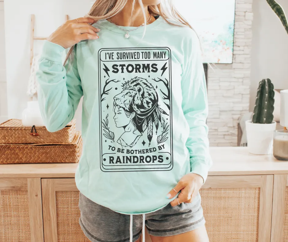 Fierce Feminist Warrior Tarot | Comfort Colors Long Sleeve