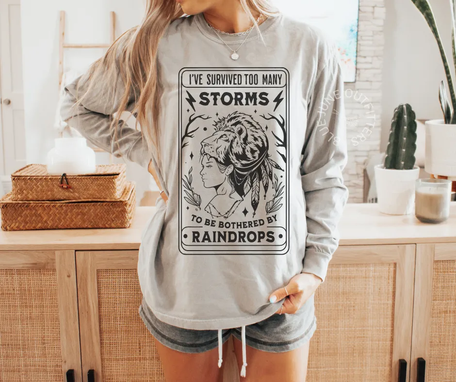 Fierce Feminist Warrior Tarot | Comfort Colors Long Sleeve
