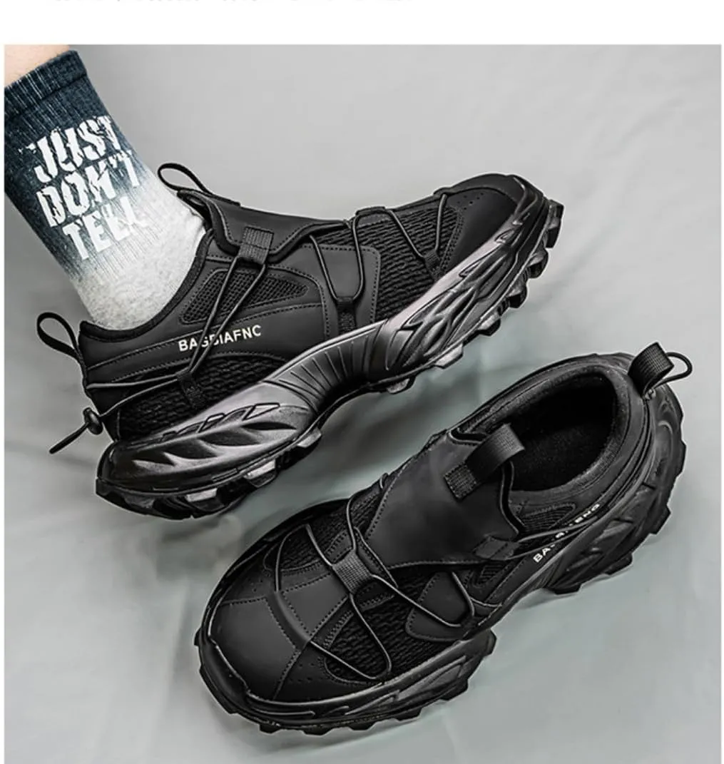 Four Seasons Comfortable Casual Athletic Shoes Mesh Walking Sneakers for Men Walking Shoes Chunky Platform Sneakers
