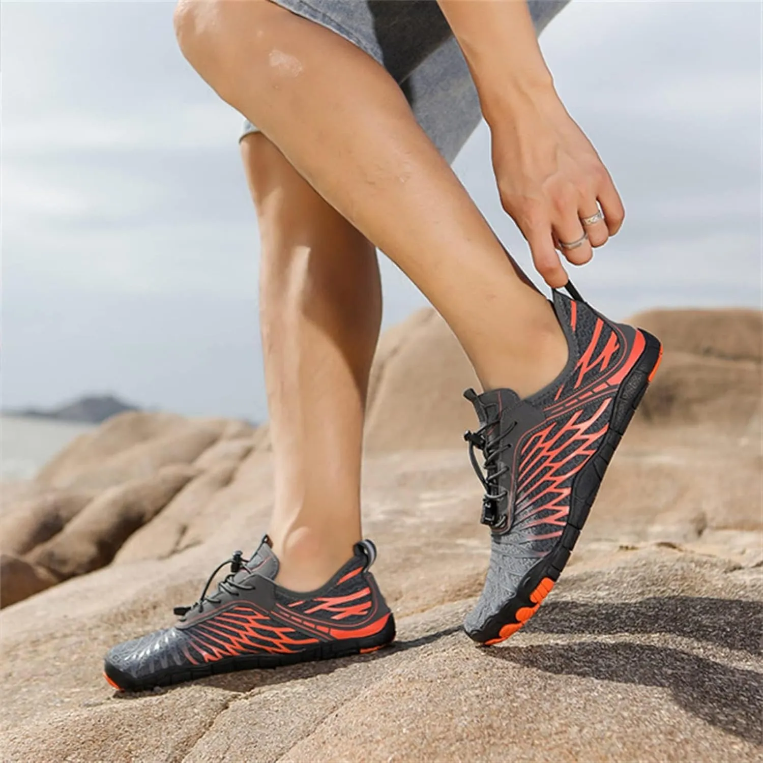 Hike Shoes for Women Men Pro Barefoot Shoes with Wide Toe Box Healthy & Non-Slip Barefoot Shoe Unisex Outdoor Footwear Vitality Hiking Athletic Sneakers