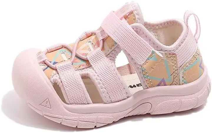 Kids Boy Girl Closed Toe Lightweight Sport Sandals for Summer Outdoor Walking Beach Aqua