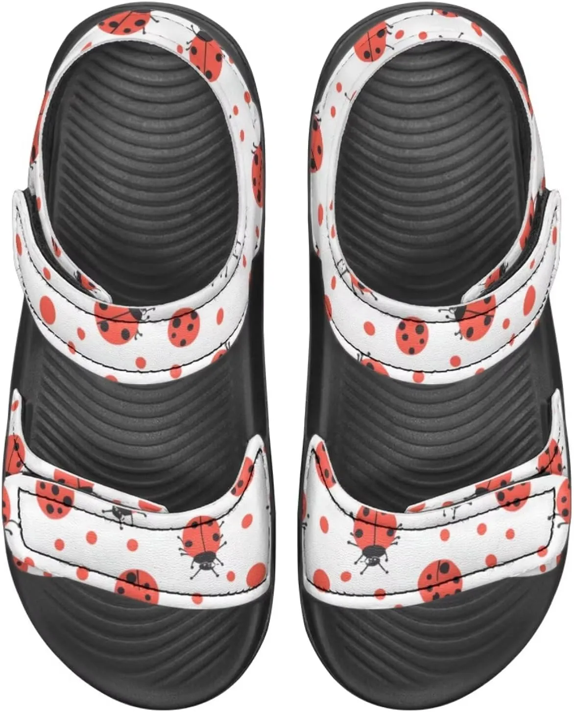 Kids Sandals Dragon Print Summer Sport Hiking Sandals Leather Beach Water Shoes for Boys Girls