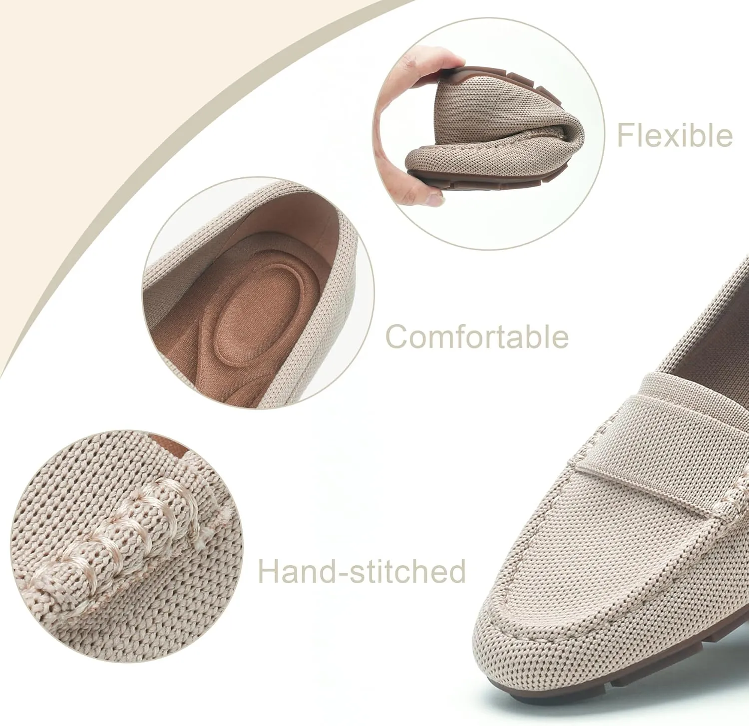 Loafers for Women Comfortable Breathable ShoeCasual Slip On Womens Driving Flats Shoes