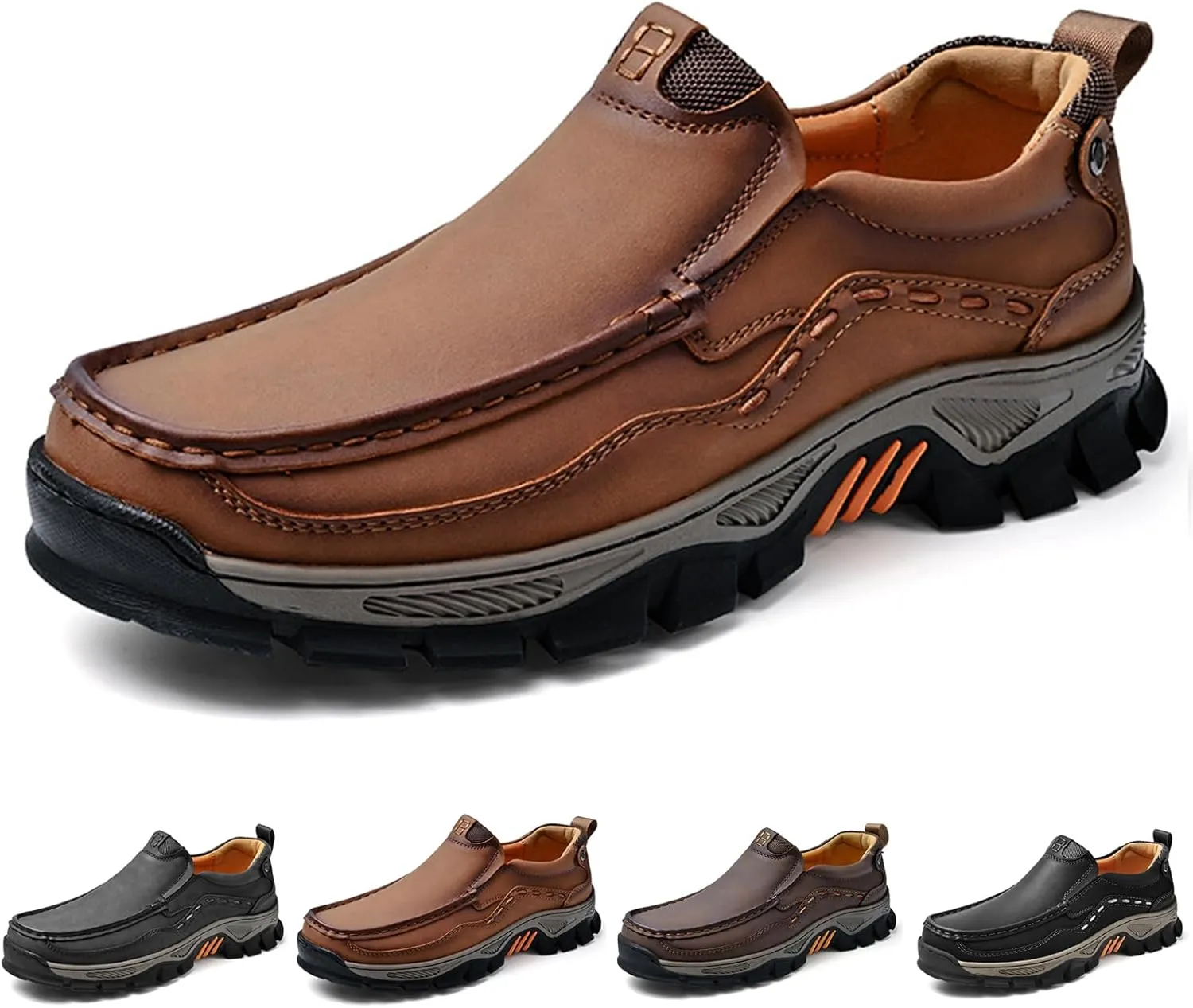 Men Loafers Comfortable Casual Shoes Walking Sneakers Oxford Waterproof Hiking Boots for Work Dress Travel