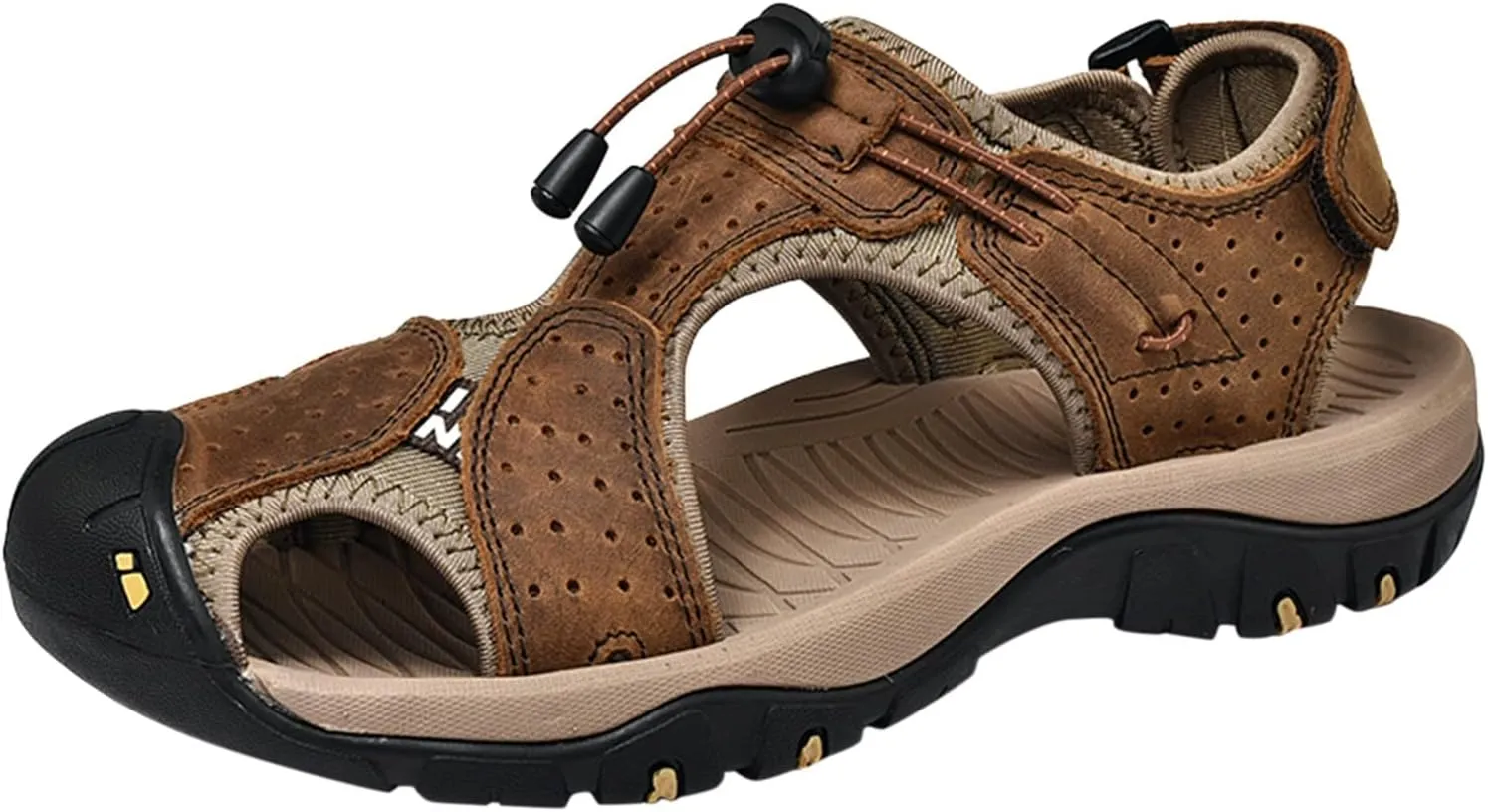 Men's Closed Toe Sandals Hiking Water Sport Athletic Beach Outdoor Shoes Comfortable Casual Summer Walking Sandal