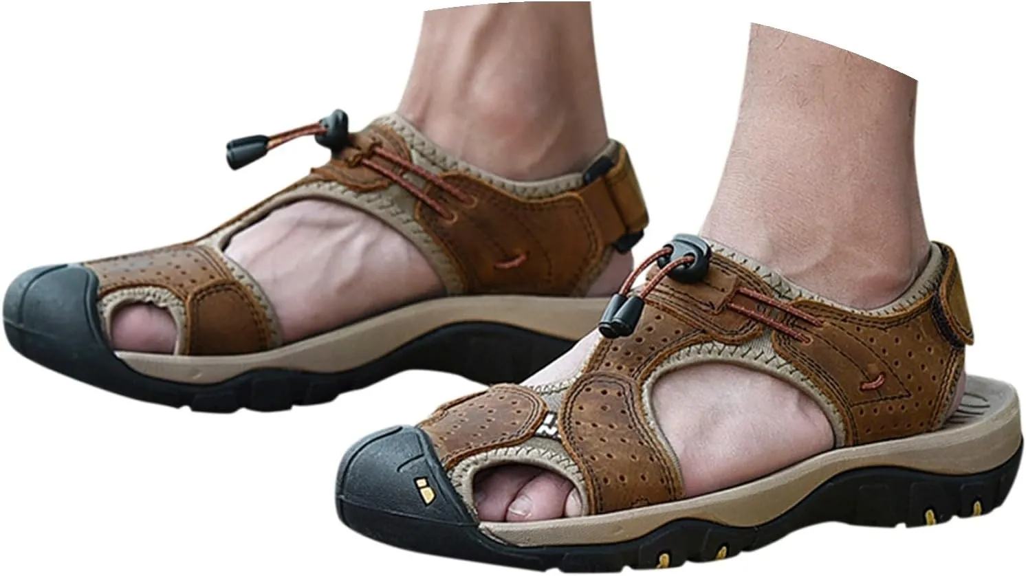 Men's Closed Toe Sandals Hiking Water Sport Athletic Beach Outdoor Shoes Comfortable Casual Summer Walking Sandal