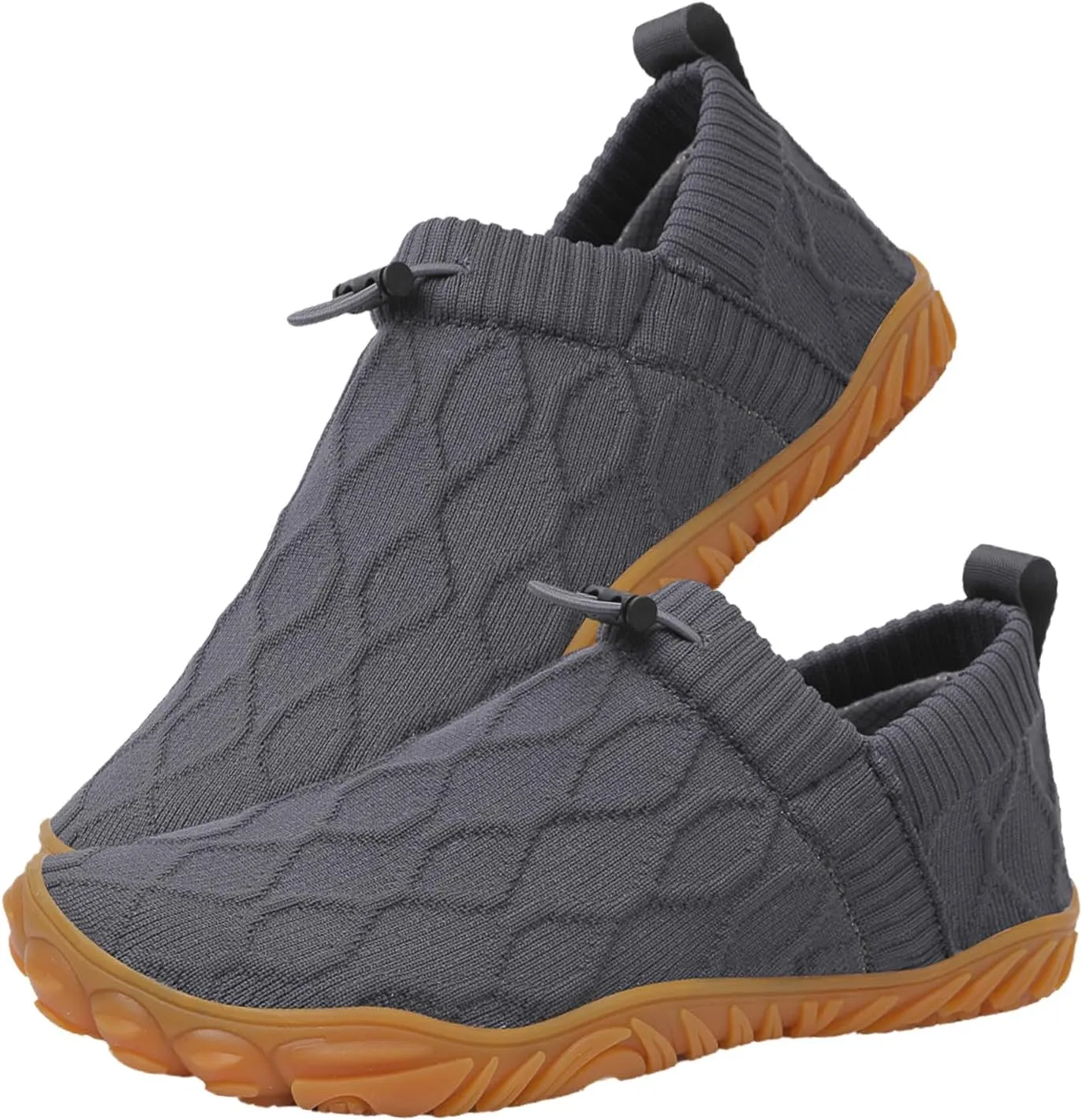 Men's Hiking Sneakers Knitted Non-Slip Walking Shoes Slip-On Breathable Mesh Outdoor Shoes Boating Surfing Walking