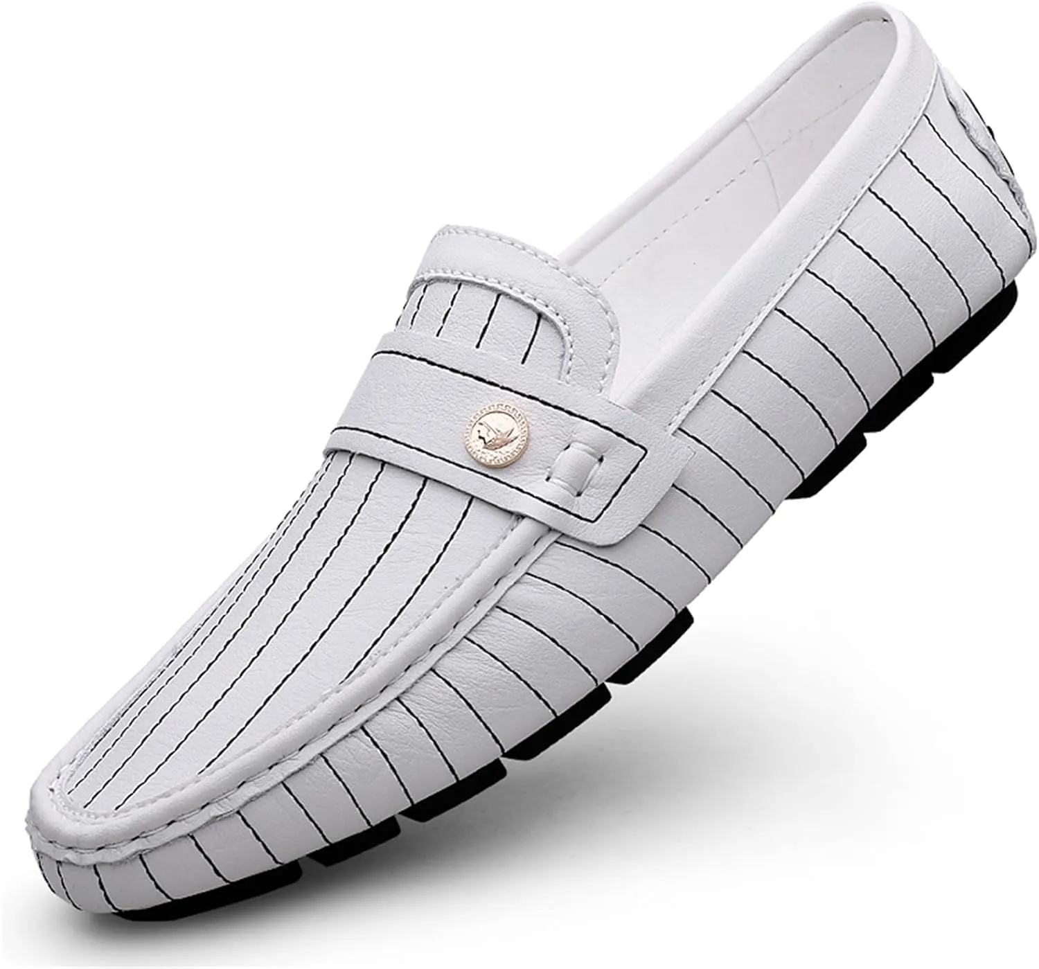 Men's Loafers Casual Shoes Slip on Driving Loafers Penny Loafers Soft Light-Weight Flats Boat Shoes with Rubber Sole