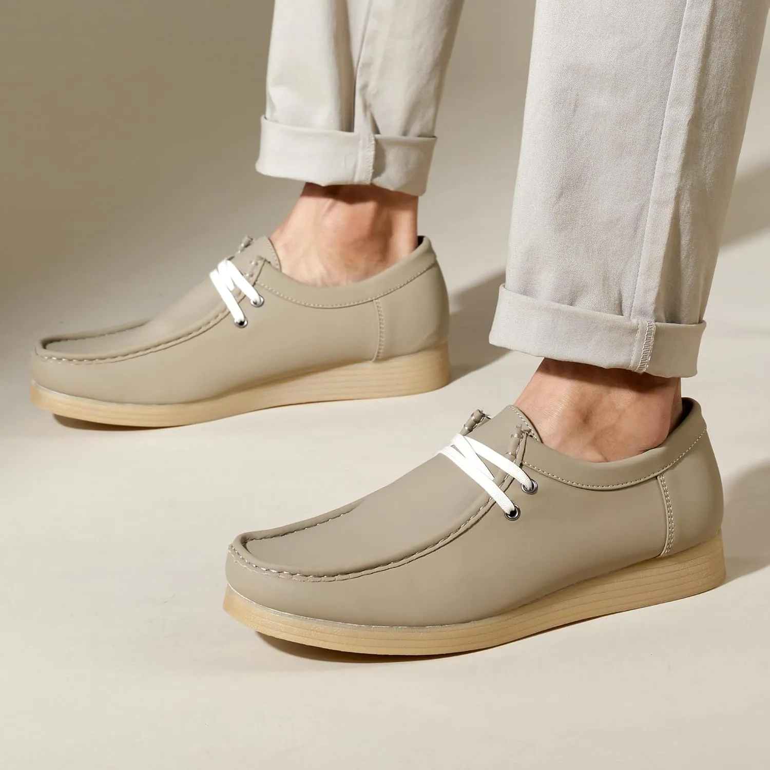 Men's Loafers Shoes Low Top Comfortable Breathable Casual Walking Shoes Minimalist Style Lightweight Non Slip Classic Business Oxford Shoes Golf Sneakers