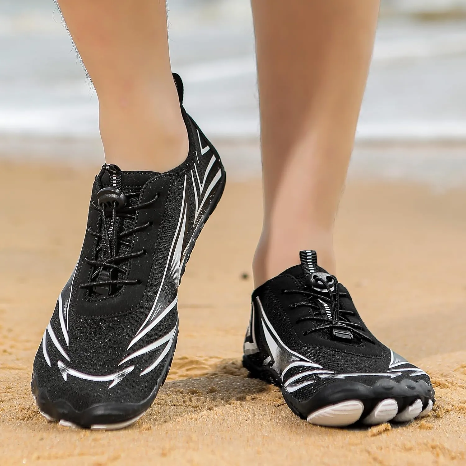 Men's Women's Barefoot Shoes Athletic Hiking Water Shoes Wide Toe Box Healthy & Non-Slip Breathable Barefoot Water Shoes Beach Pool Aqua Swim Surf Hiking Walking Shoes