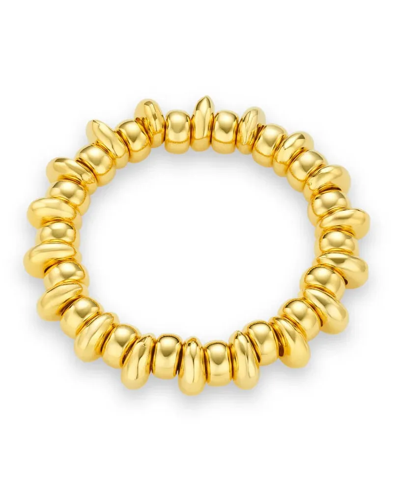 ORELIA - Polished Metal Nugget Bracelet