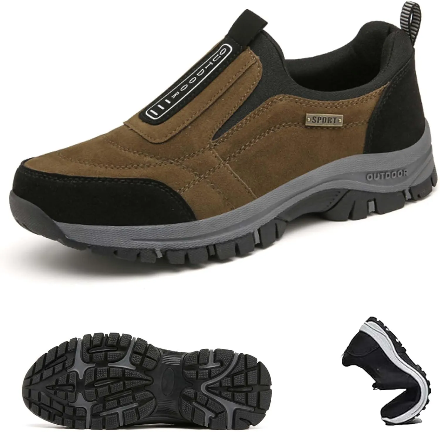 Relieffoot Walking Shoes for Men, Relieffoot Orthopedic, Men's Comfortable Waterproof Orthopedic Walking Shoes Hiking Shoes