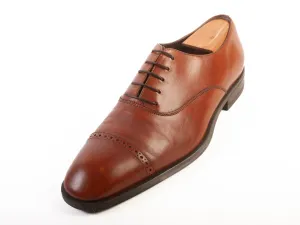 Salvatore Ferragamo Brown Cap Toe Oxfords