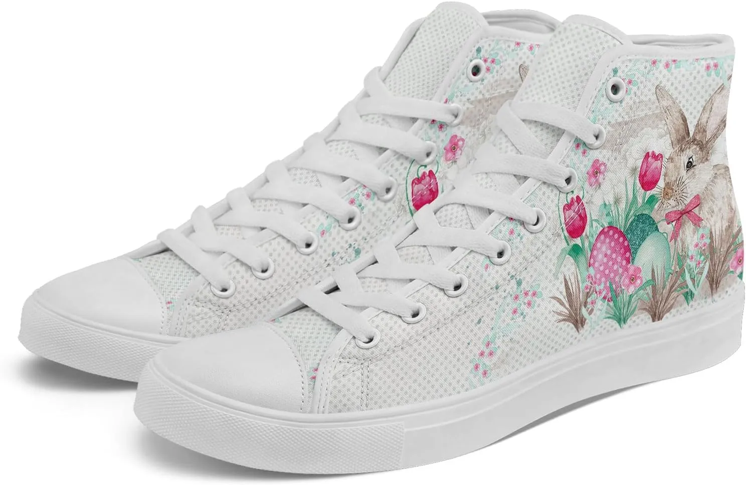 Spring Summer High Top Canvas Sneakers for Boys Girls, Breathable Lightweight Comfortable Rubber Sole Casual Outdoor Shoes