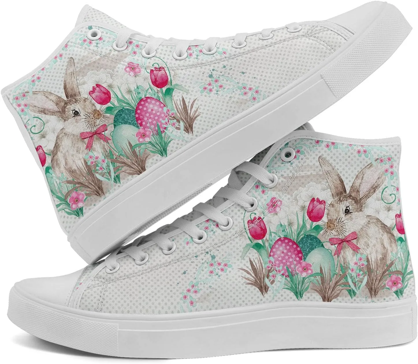 Spring Summer High Top Canvas Sneakers for Boys Girls, Breathable Lightweight Comfortable Rubber Sole Casual Outdoor Shoes