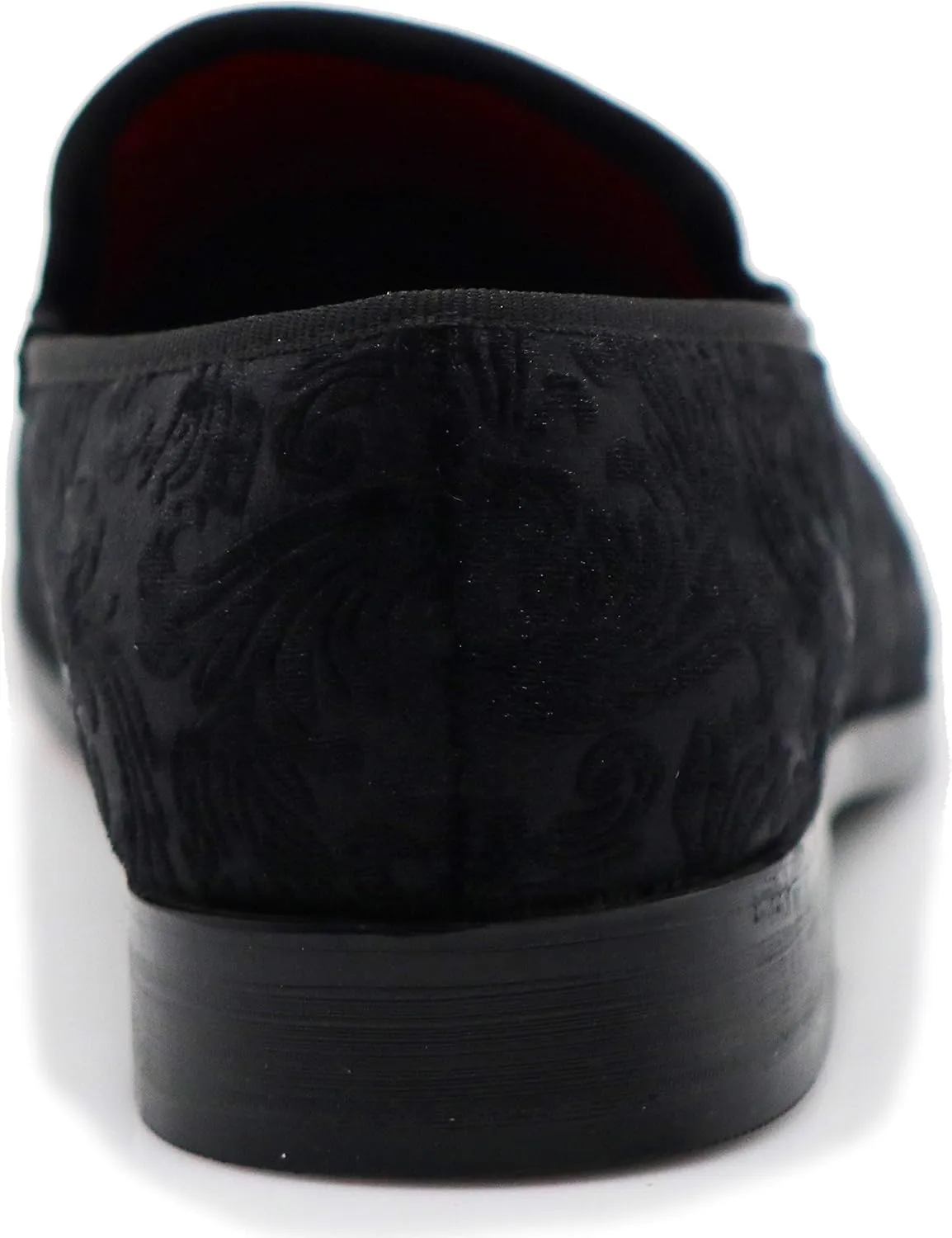 SPT03 Men's Vintage Plain Velvet Dress Loafers Slip On Shoes Classic Tuxedo Dress Shoes