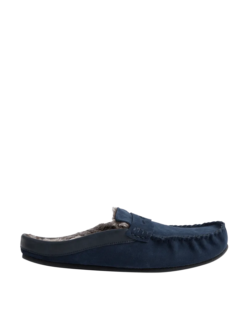 Suede Mule Moccasins
