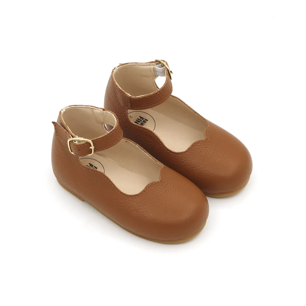 Tan Leather Mary Janes