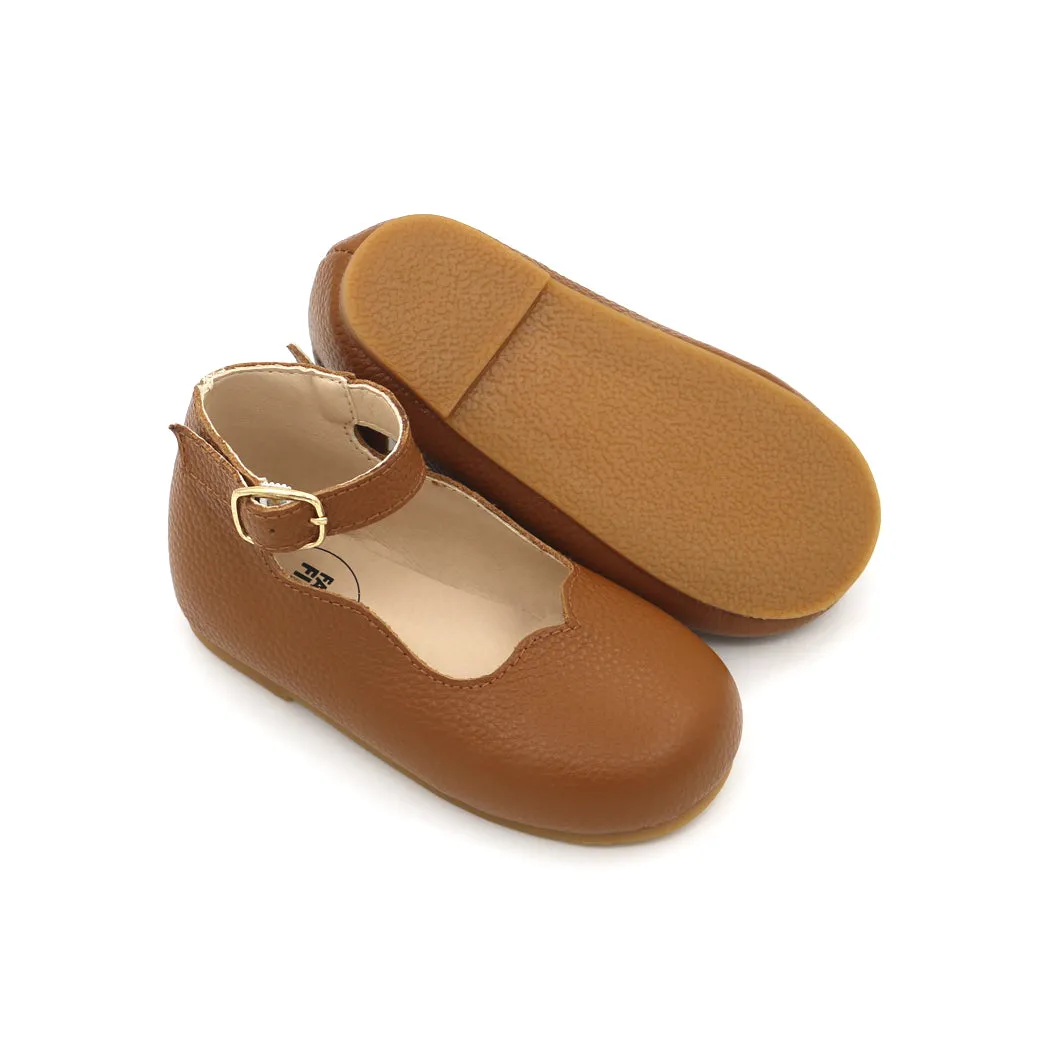 Tan Leather Mary Janes