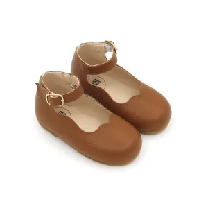 Tan Leather Mary Janes
