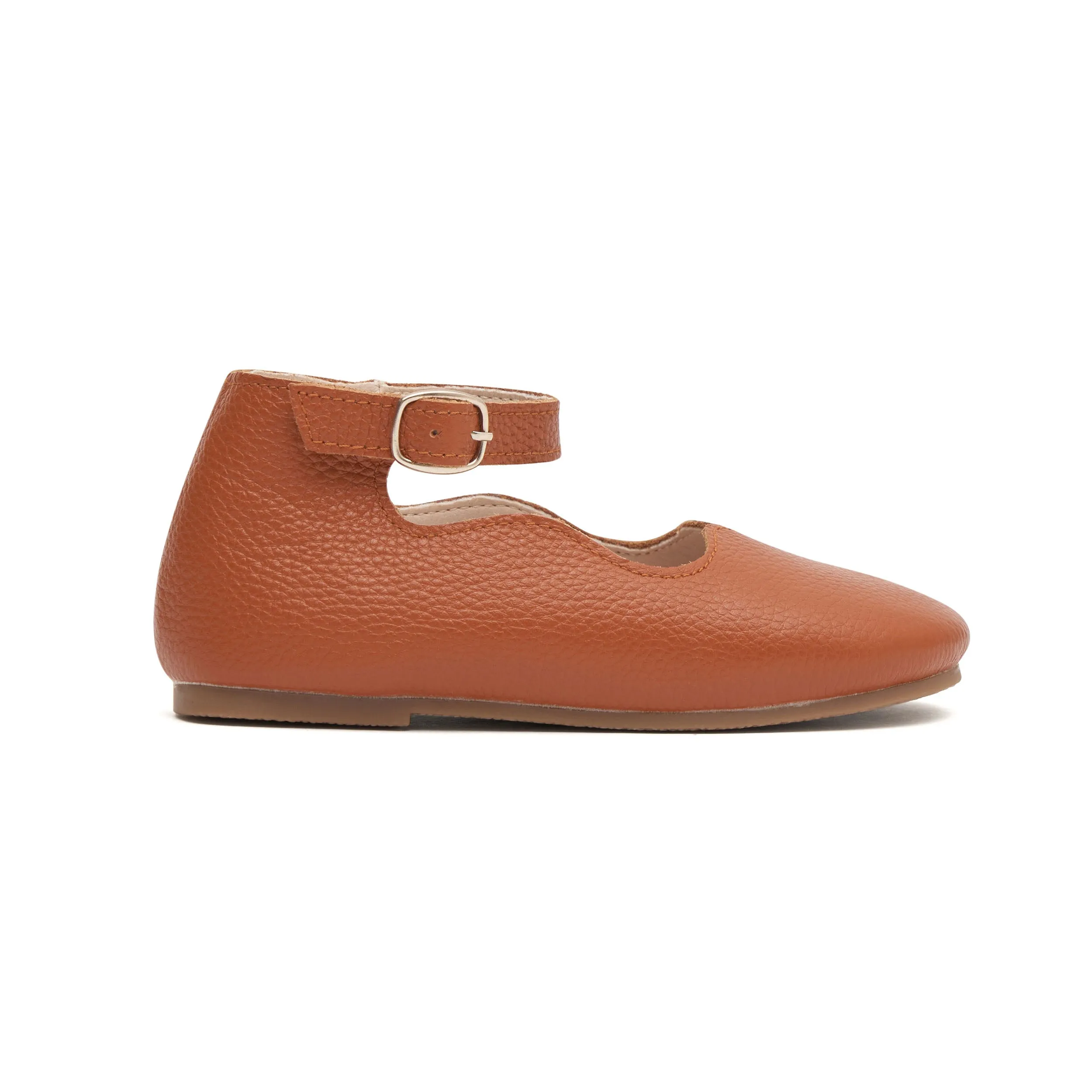 Tan Leather Mary Janes