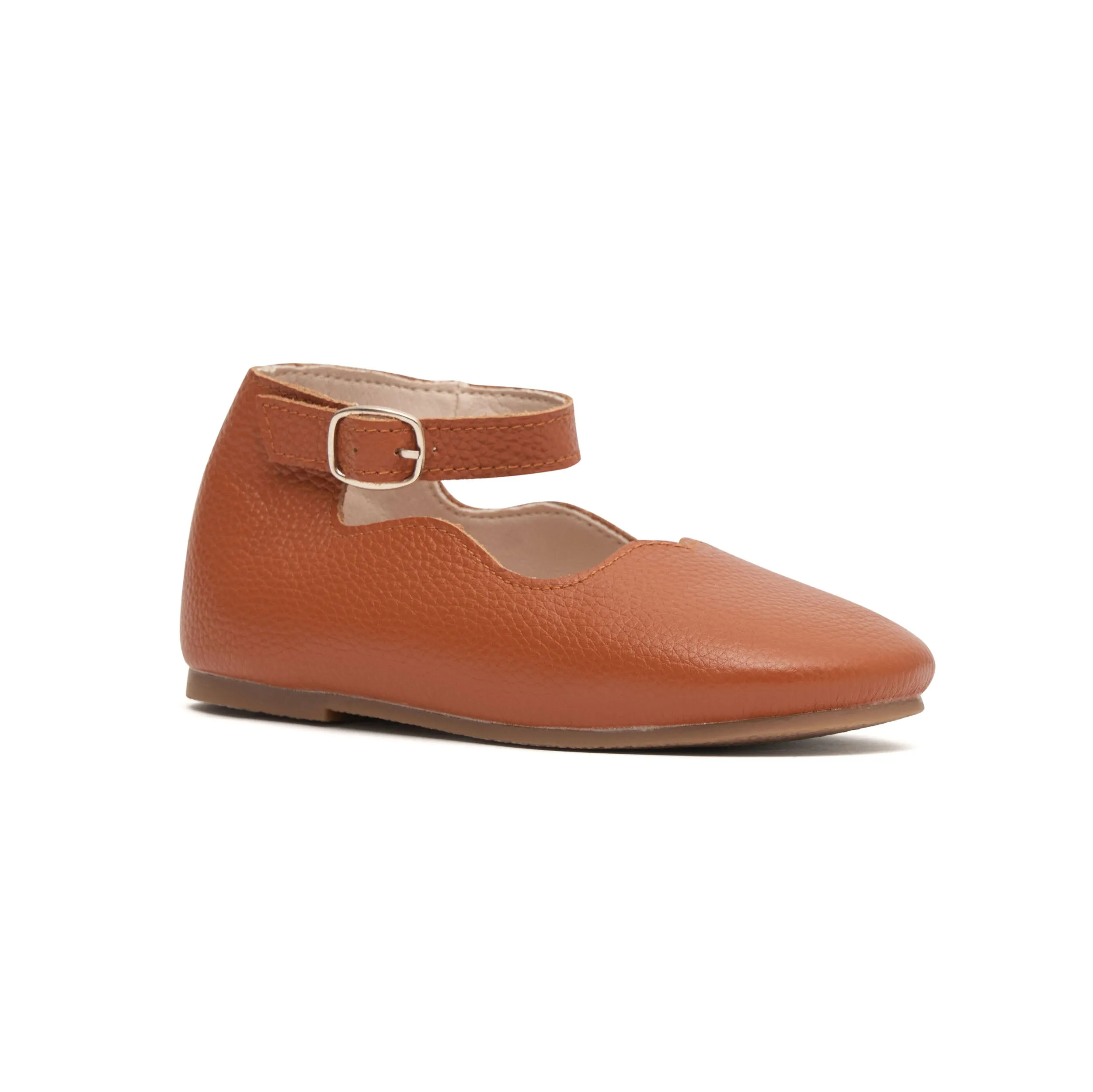 Tan Leather Mary Janes