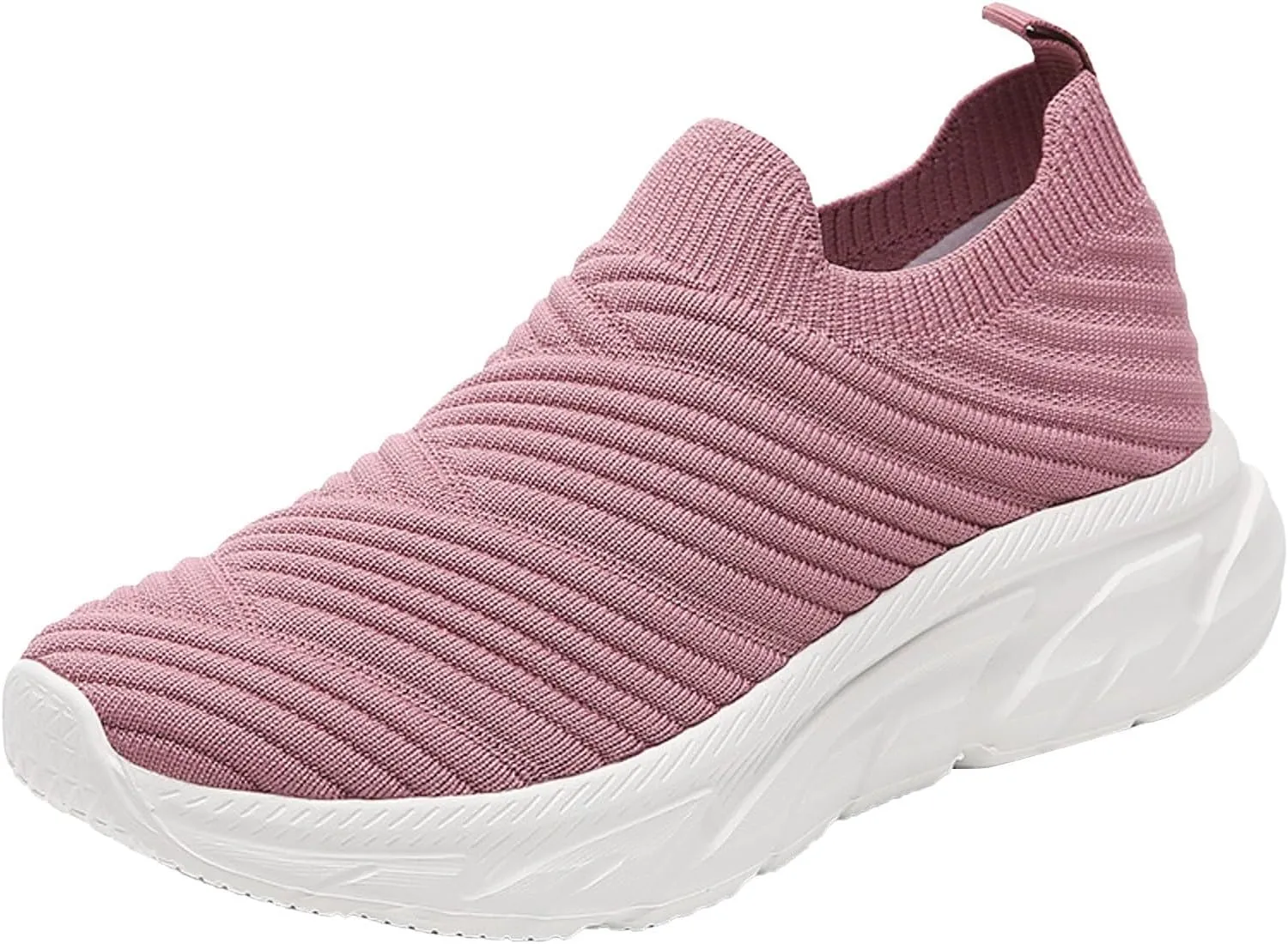 Walking Shoes Women Slip On Walking Shoes Casual Comfortable Lightweight Breathable Mesh Sock Shoe Non Slip Tennis Running Sneakers