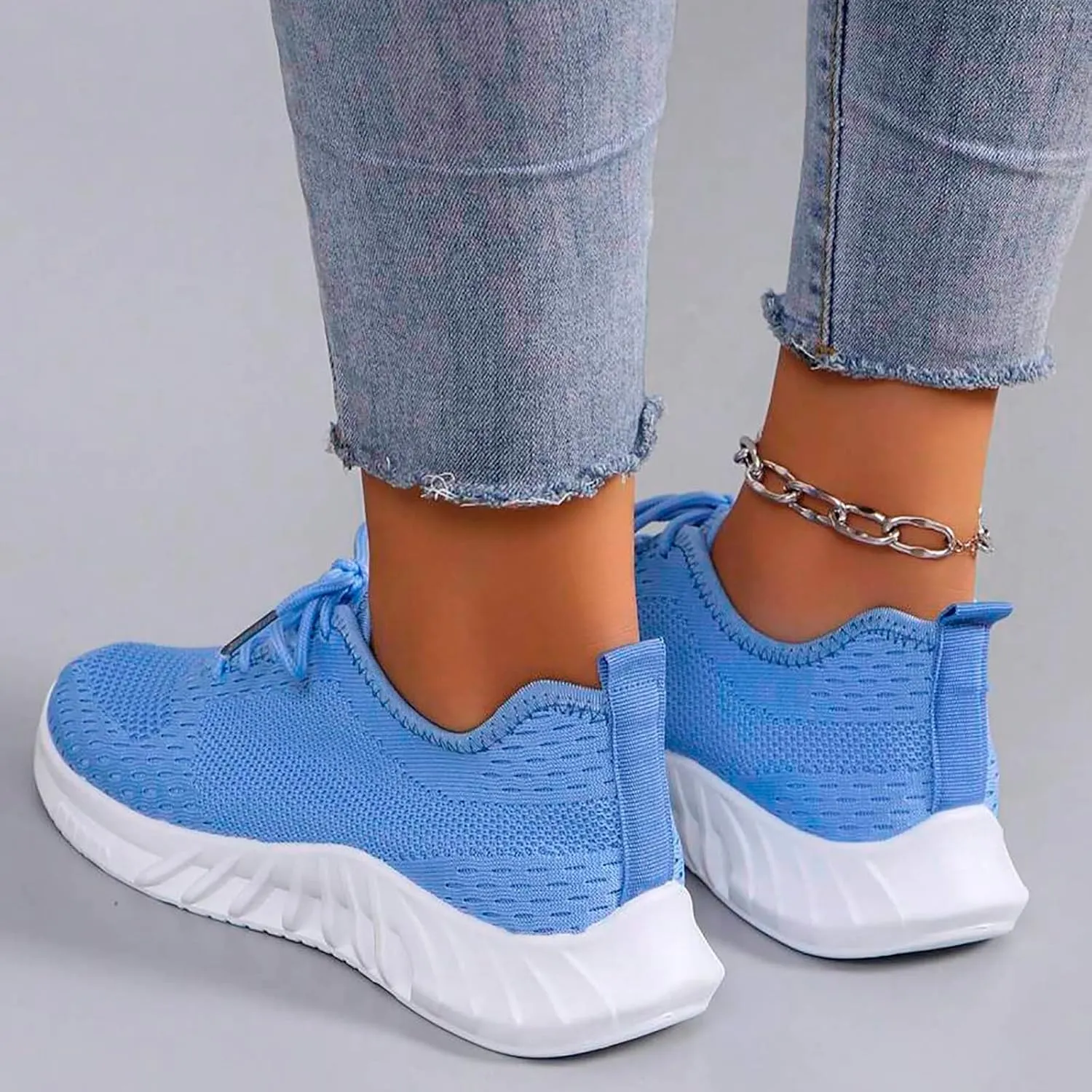 Walking Shoes Women,Women's Fashion Sneakers Slip On Closed Toe Walking Shoes Breathable Athletic Running Sneaker