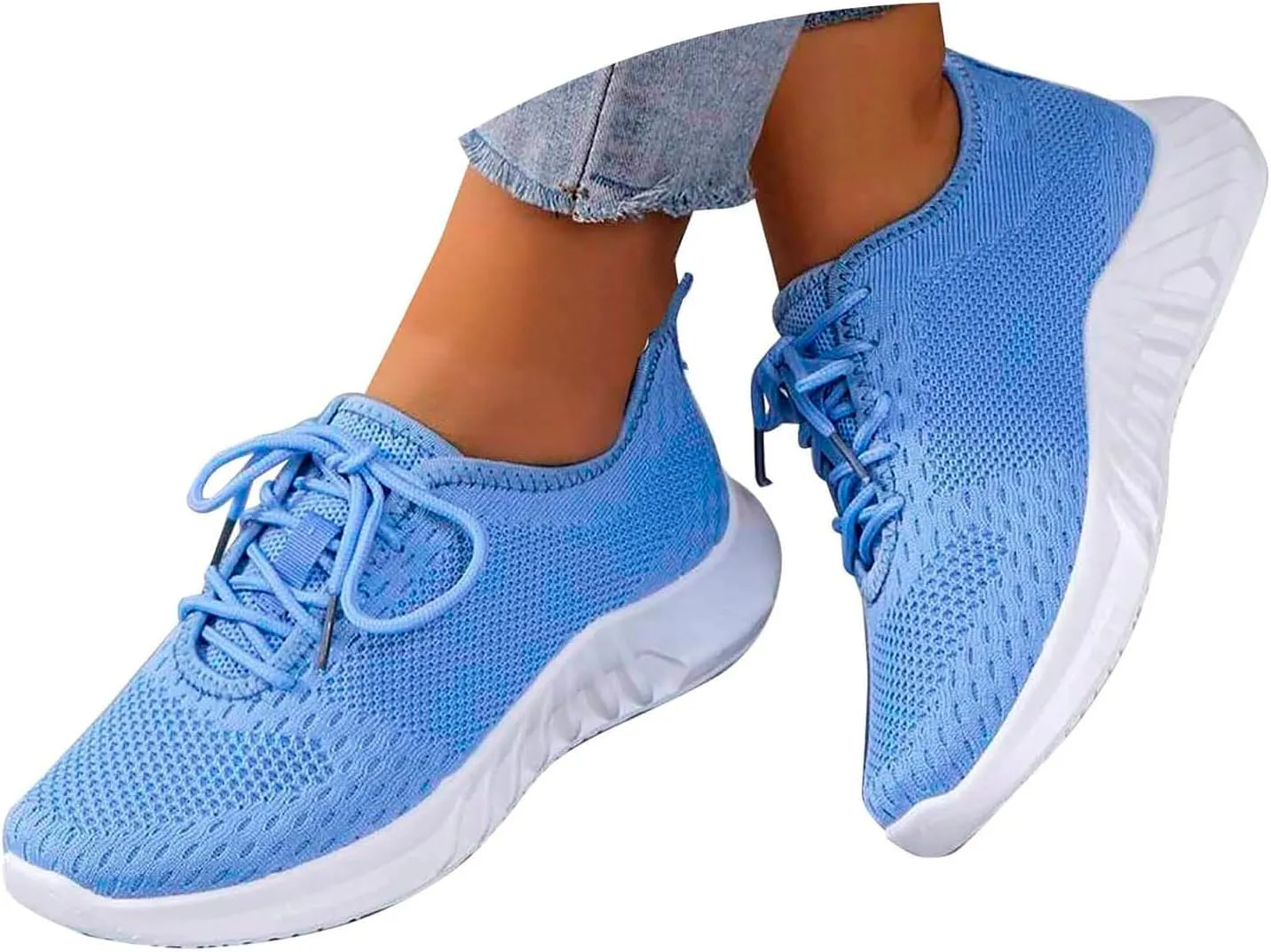 Walking Shoes Women,Women's Fashion Sneakers Slip On Closed Toe Walking Shoes Breathable Athletic Running Sneaker