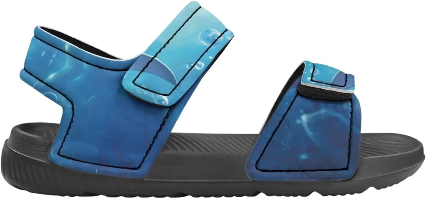 Whale Axolotl Sandals Cartoon Kids Summer Beach Water Shoes Toddler Boys Girls Sport Athletic Outdoor Sandals Adjustable