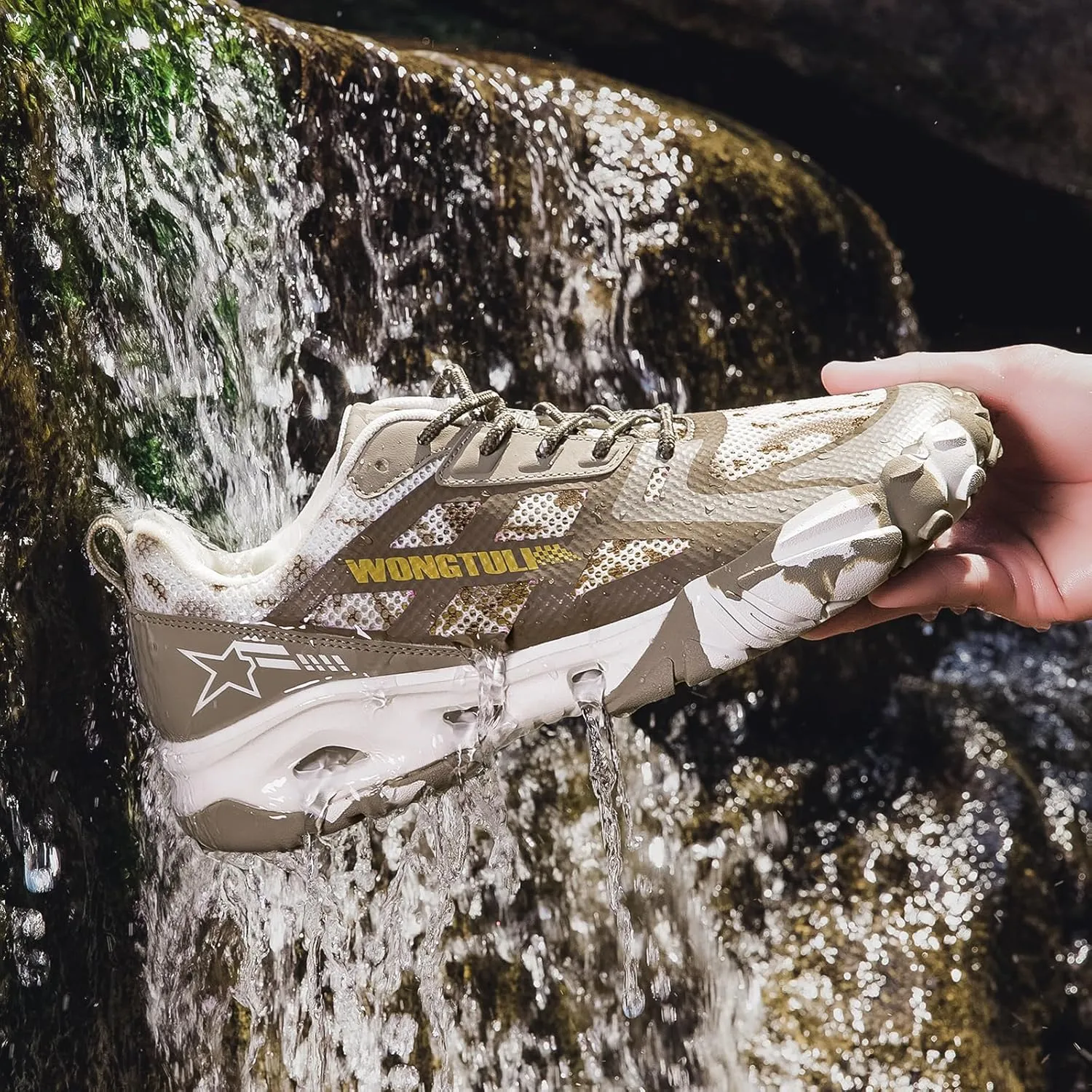 Wide Head Off-Road Wading mesh Quick-Drying Hiking Shoes, Suitable for Outdoor Sports and Daily Commuting