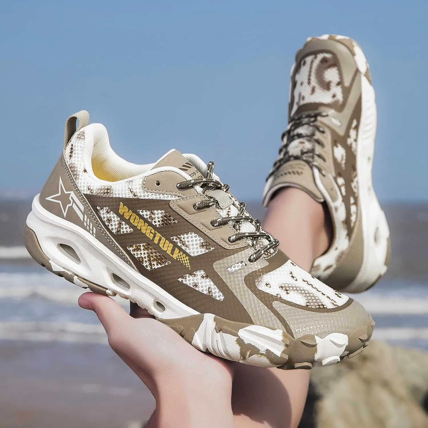 Wide Head Off-Road Wading mesh Quick-Drying Hiking Shoes, Suitable for Outdoor Sports and Daily Commuting