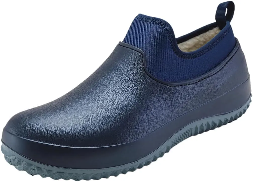 Wjnvfioo Mens Working Shoes Non-Slip Waterproof Chef Shoes Casual Unisex Work Shoes Water Shoes