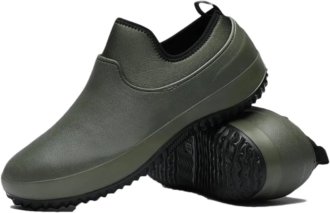 Wjnvfioo Mens Working Shoes Non-Slip Waterproof Chef Shoes Casual Unisex Work Shoes Water Shoes