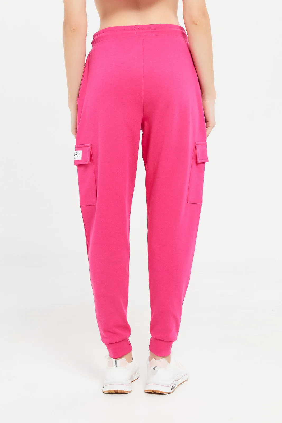 Women Fuchsia Cargo Pant