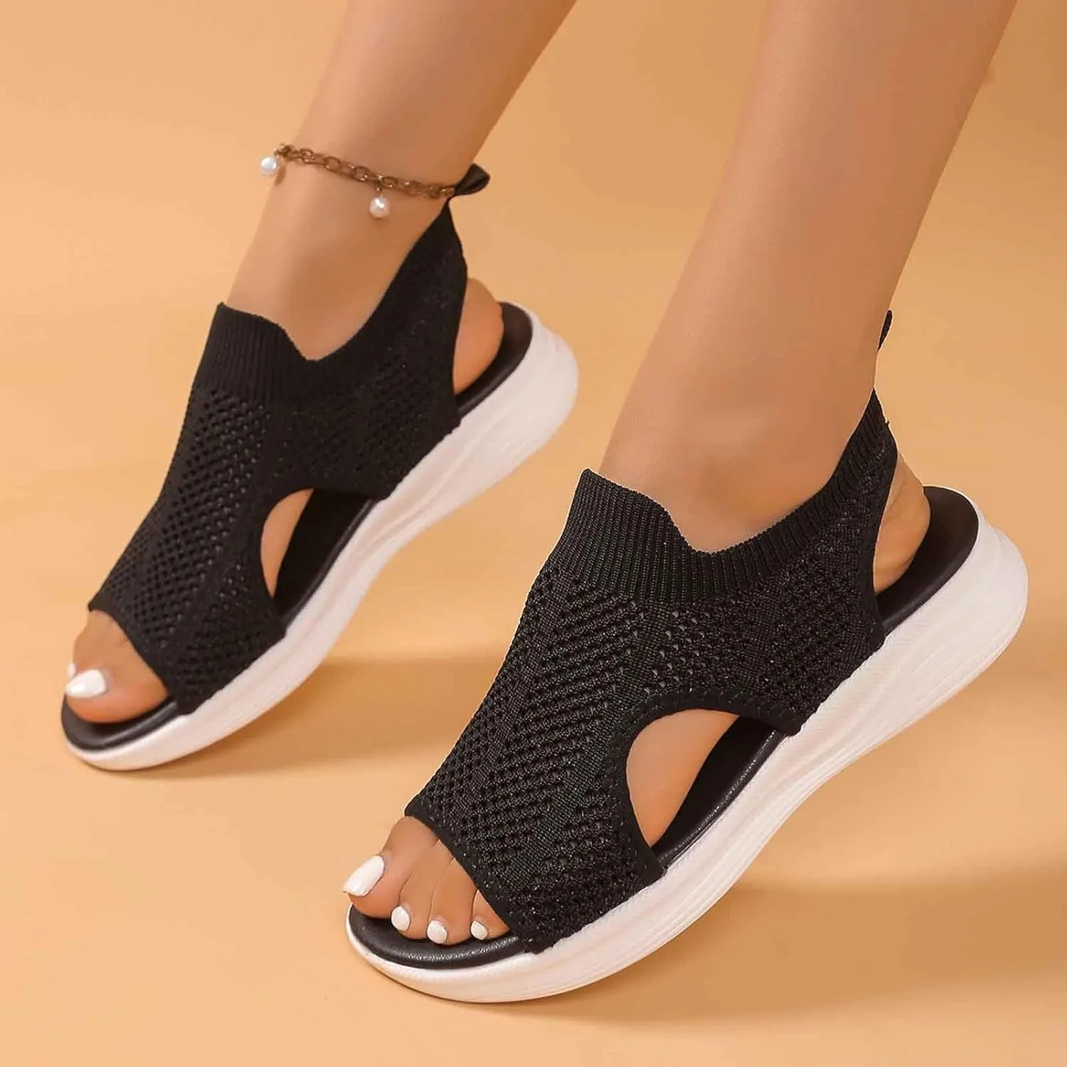 Women Walking Sandals Arch Support Orthotic Comfortable Plantar Fasciitis Non-slip Casual Open Toe Sport Sandals Summer 2025