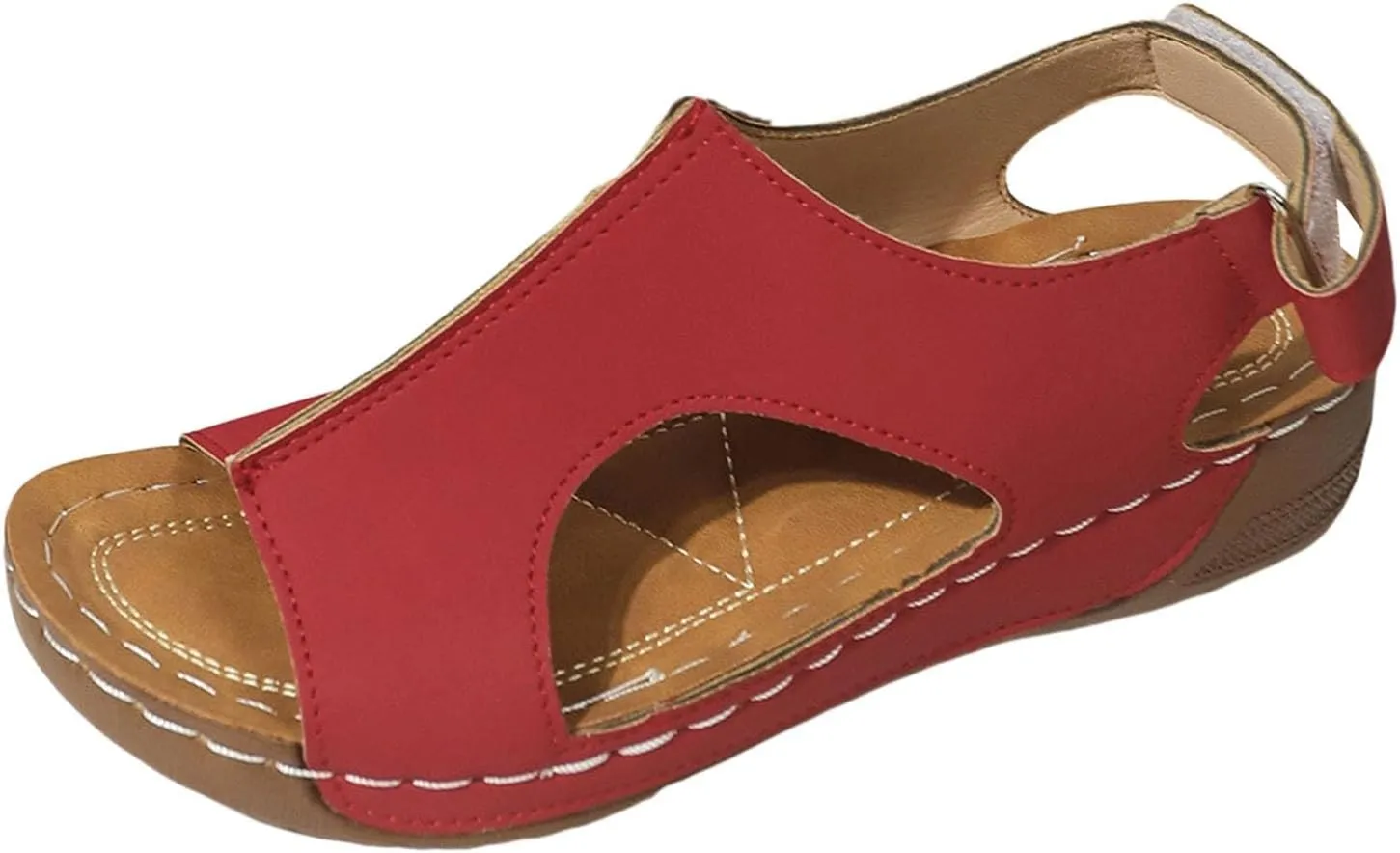 Women's Comfy Orthotic Sandals, Sandals for Women, Wide Gladiator Orthopedic Arch Support, Roman Low Wedges Flip Flops Anti-Slip Beach Travel Vacation Casual Daily Summer Dressy