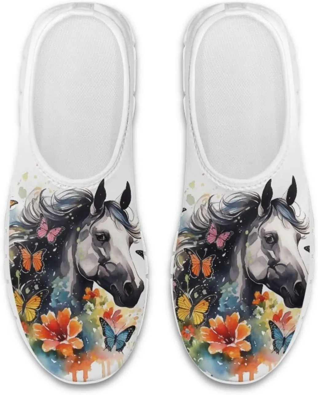 Women's Horse Loafers Casual Round Toe Driving Flats Walking Shoes Slip On Ankle Support Sneakers