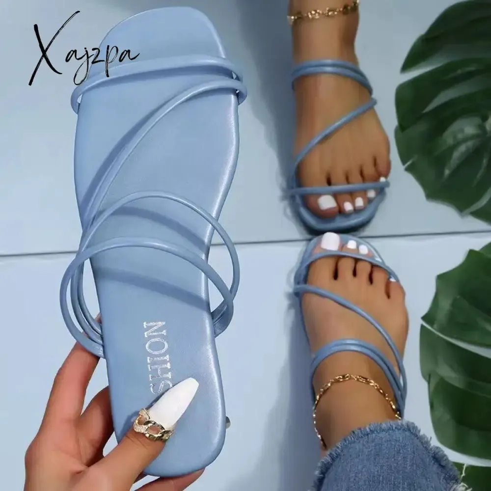 Xajzpa - Casual Patchwork Solid Color Round Comfortable Shoes